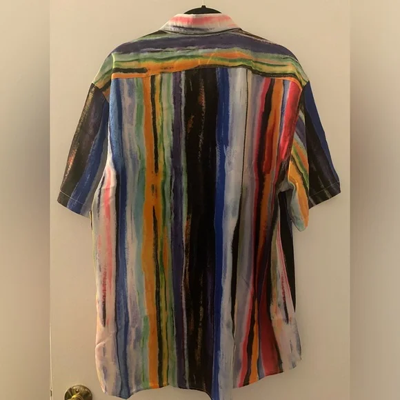 Rainbow button up shirt - Picture 3 of 4